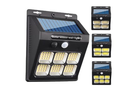 Waterproof Solar Sensor Wall Light - One or Two Pack!