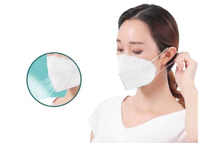 20 x White Face cover Nose clip