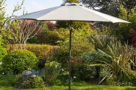 Garden Parasol - Black, Grey or Beige