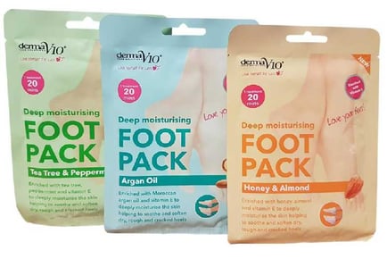 2 Peeling Foot Masks and 1 Moisturising