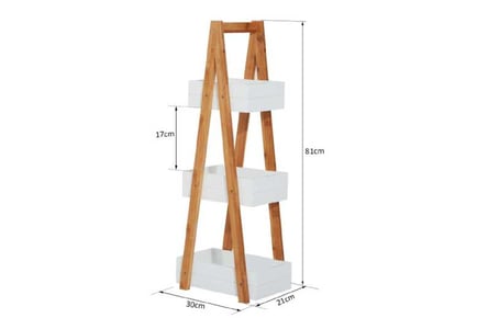 HOMCOM Bathroom A-Shape Rack