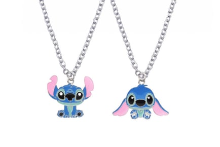 Lilo & Stitch Blue Ohana Silver Necklace