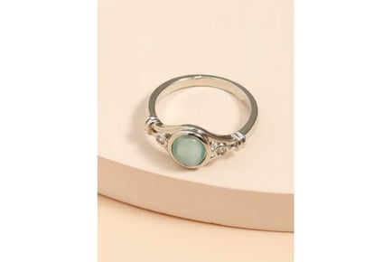 Oval Turquoise Gemstone Ring 5 sizes