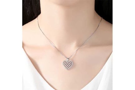 Heart Pendant with MUM Tag Necklace