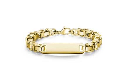 316L Stainless Steel Gold Men Bracelet