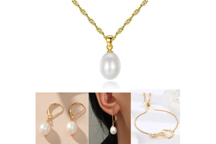 Necklace Bracelet Earrings Tri-Set