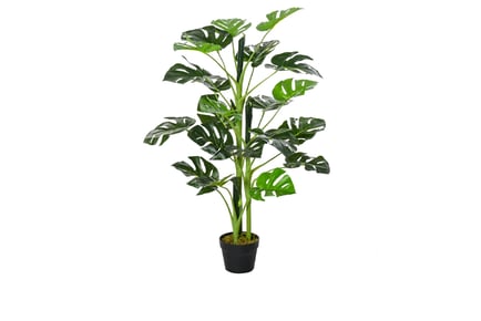 Outsunny Artificial Monstera Tree