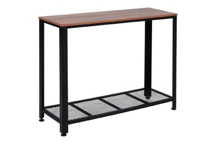 HOMCOM Steel Frame Console Table