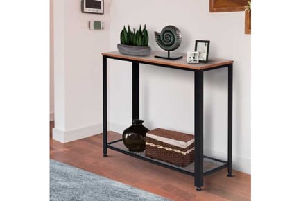 HOMCOM Steel Frame Console Table