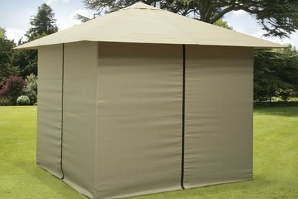3m x 3m Gazebo Marquee With Full Side Curtains