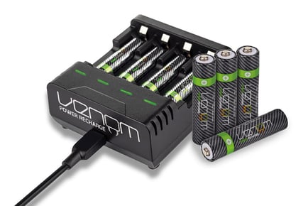 Rechargeable Batteries & Charging Dock - 4 Options