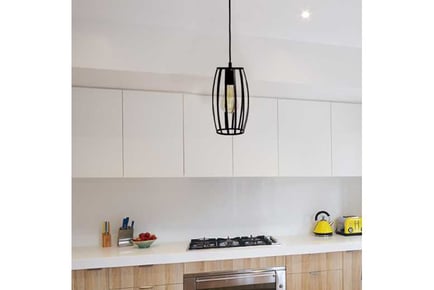 LED PENDANT with Pear Cage and ST64 Lamp