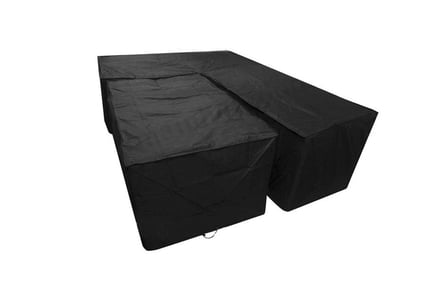 Black Garden Furniture Cover - Perfect for Corner Sofa's!
