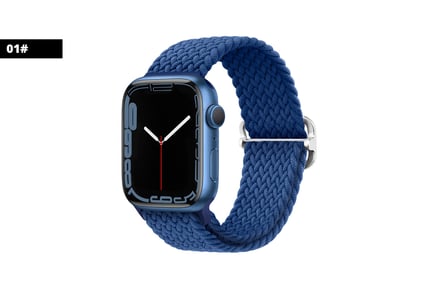 Nylon Braid Adjustable Watch Strap - Compatible with Apple