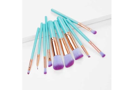 10pc Makeup Brush Set with Large Case