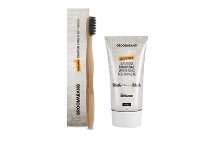 Charcoal Toothpaste & Bamboo Toothbrush