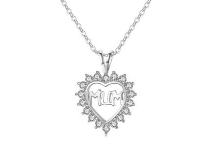 Mum Heart Necklace and Earrings Set+Box