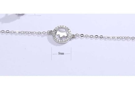 Sterling Silver S925 Round Pet Bracelet