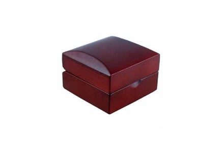 Wooden Luxury Red Earrings Box Handmade