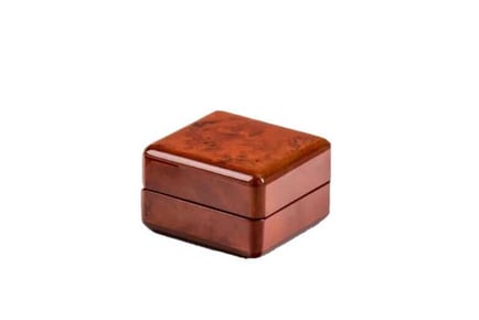 Real Wood Luxury Walnut Earring Box