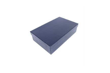 Pellaq Navy Leatherette Necklace Box