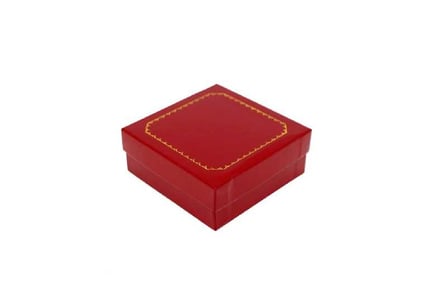 Red Colorado Leatherette Pendant Box