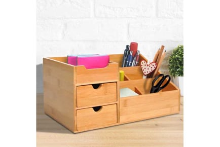 Bamboo Desktop Organiser