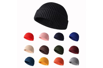 Unisex Knitted Winter Hat - 13 Colours