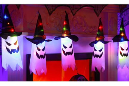 NEW 5pcs Lantern Ghosts Halloween Lights
