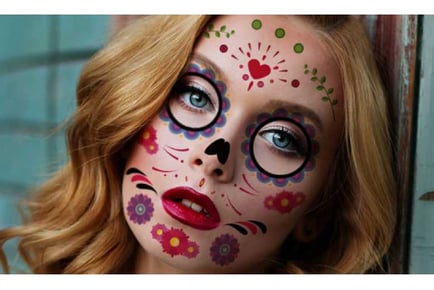 NEW 9pcs Masquerade Face Tattoo Stickers