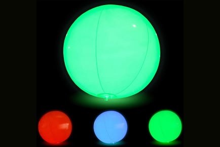 Remote Control Flashing LED Beach Ball - 1 or 2pcs!