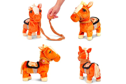 Electronic Walking & Singing Pony - 2 Colours!