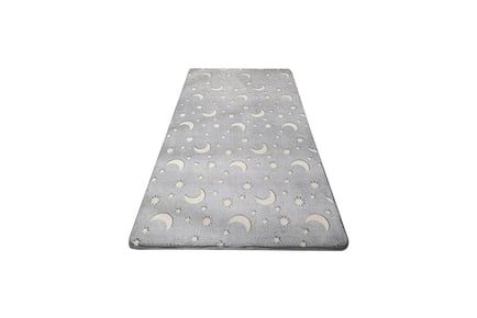 Luminous Children's Bedroom Rug - Grey or Pink