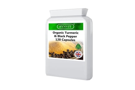 Organic Turmeric & Black Pepper Vegan Capsules - 4-Month Supply*