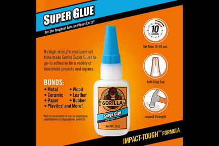 15g Gorilla Super Glue Pack - 6 or 12