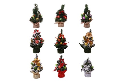 Mini Tabletop Christmas Tree - 9 Styles!