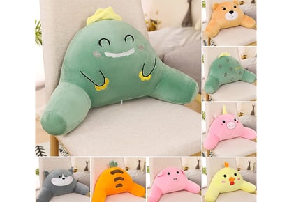 Novelty Plush Lumbar Support Pillow - 8 Styles Available