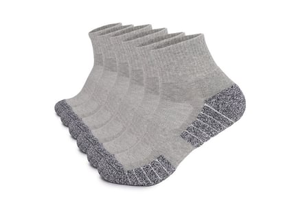 Six Pairs of Men's Running Ankle Socks - 6 Colour Options