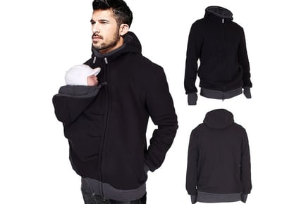 Parent and Baby Carrier Hooded Jumper - 2 Colours & 4 Sizes!