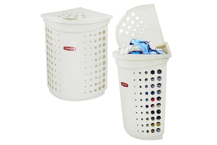 40L Curver Corner Laundry Basket