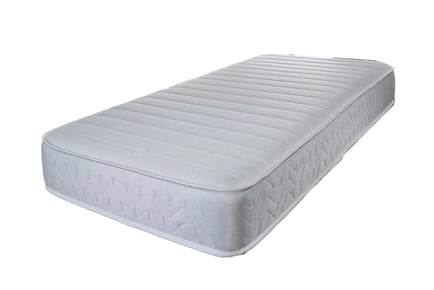 White Wavy Open Coil Mattress - Memory Foam