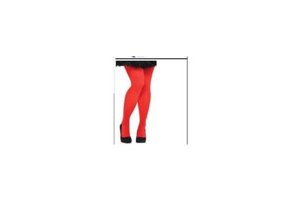 Vibrant Elastic Red Tights (S/M)