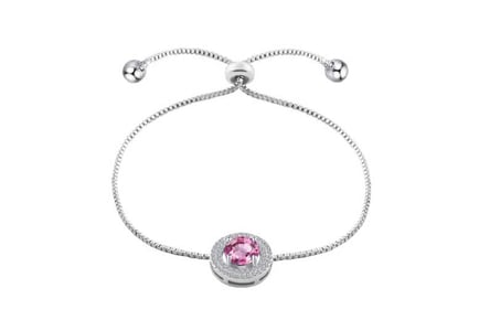 Pink Bracelet and Earrings set-Xmas Box