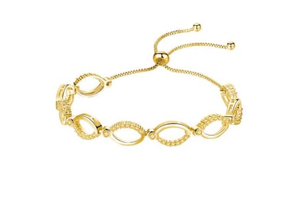 Gold Adjustable Bracelet - Xmas Box