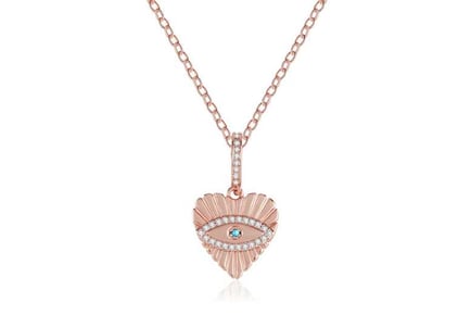 Necklace Rose Gold Crystals-Xmas Box