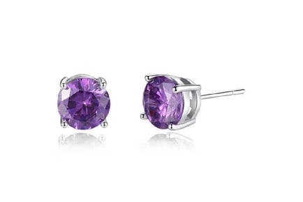 Purple Necklace & Earrings Set-Xmas Box