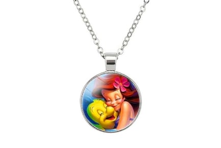 Little Mermaid Ariel Flounder Necklace