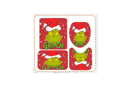 The Grinch Inspired Bathroom Decoration 3 or 4 Piece Set