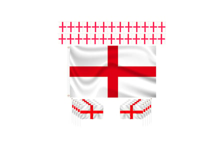 England Flag Set Decoration