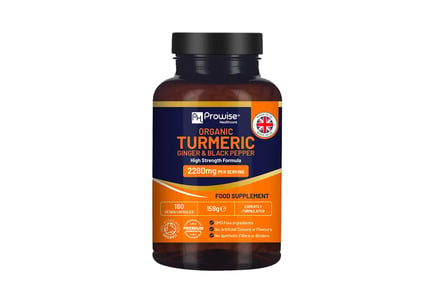 2mth Supply* Turmeric with Black Pepper & Ginger Capsules